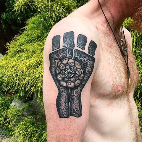 Gonzo Fist tattoo by Andres Gomez