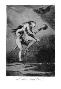 A depiction of witches by Francisco Goya, 1798